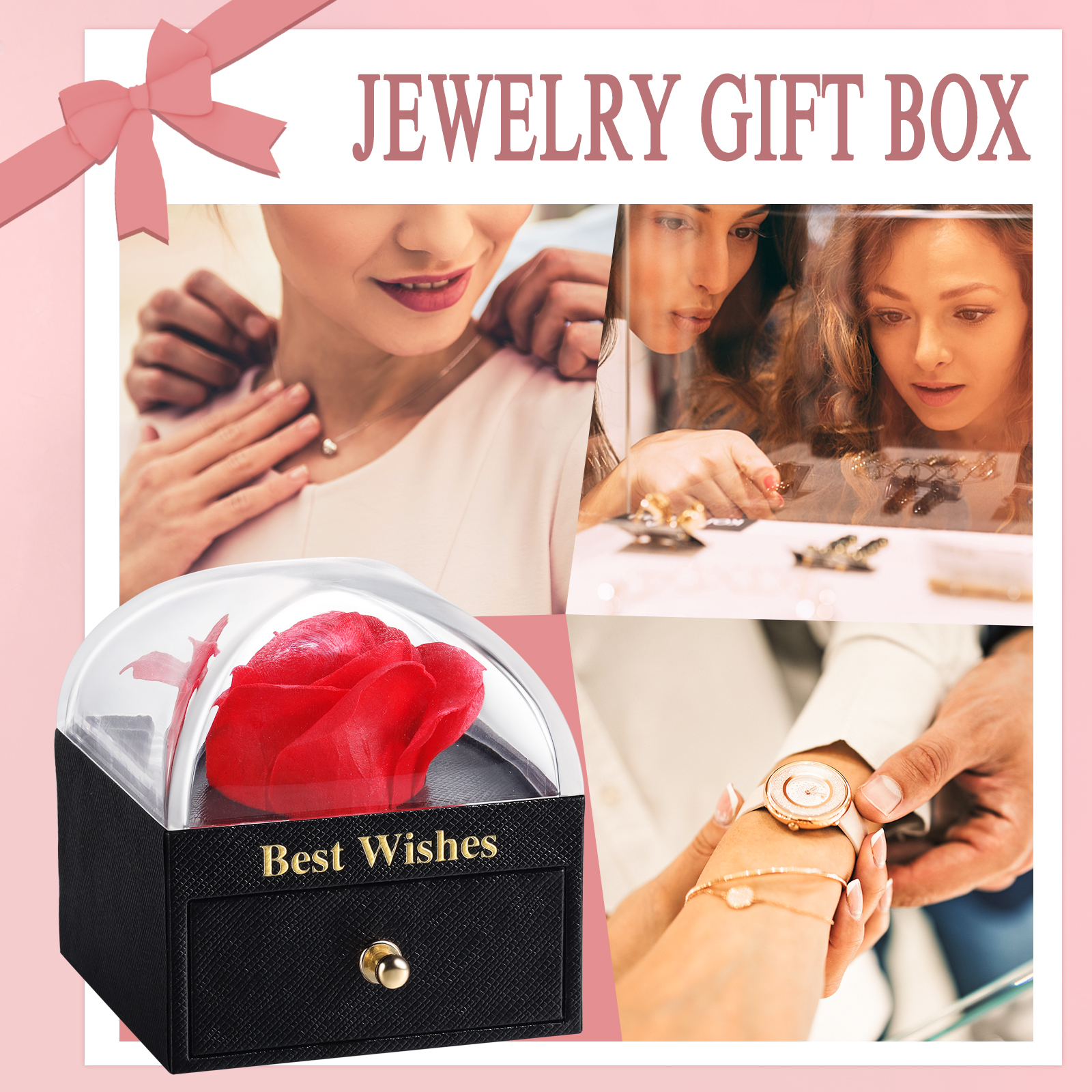 Enchanted Rose Jewelry Box Gift Package-Jessemade AU