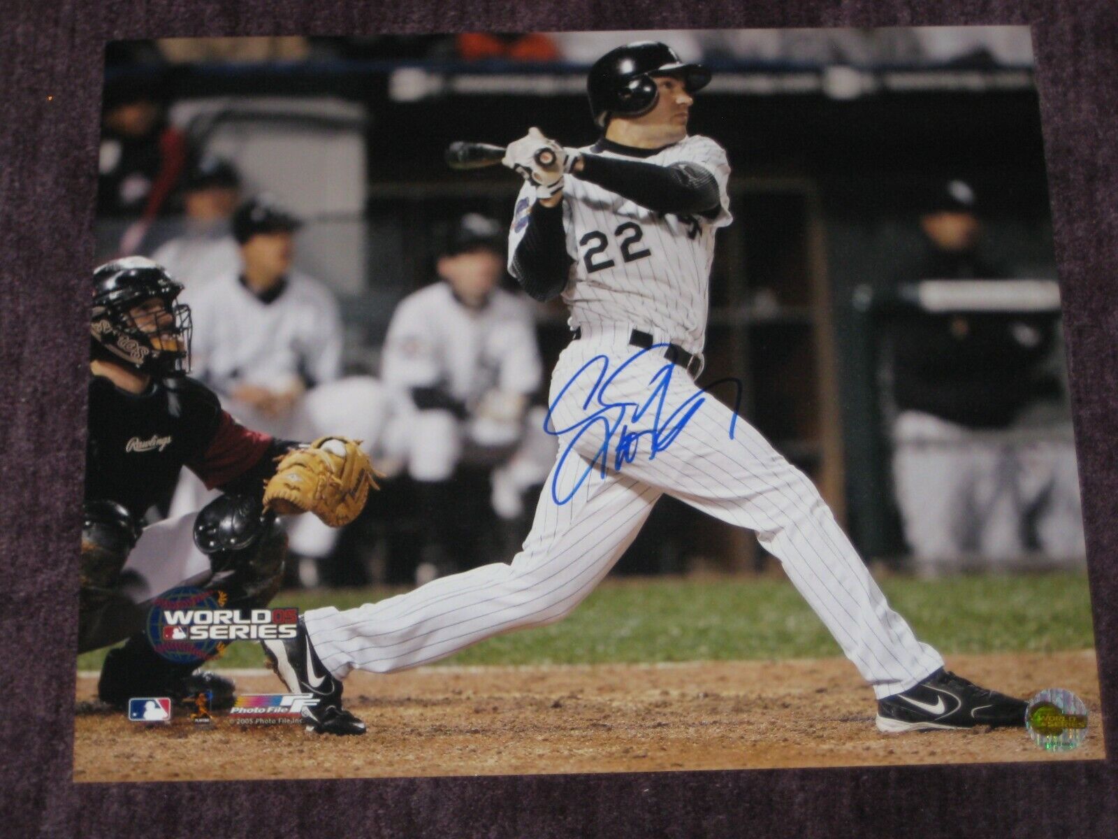 SCOTT PODSEDNIK Signed Chicago WHITE SOX 2005 WORLD SERIES 16x20 Photo Poster painting w/ COA