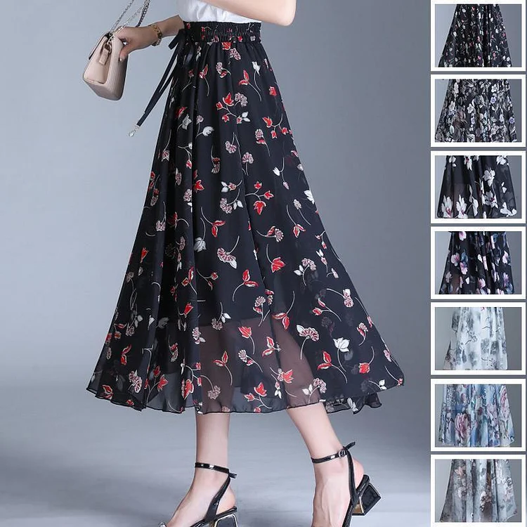 Elegant Loose Printed Dress | 168DEAL