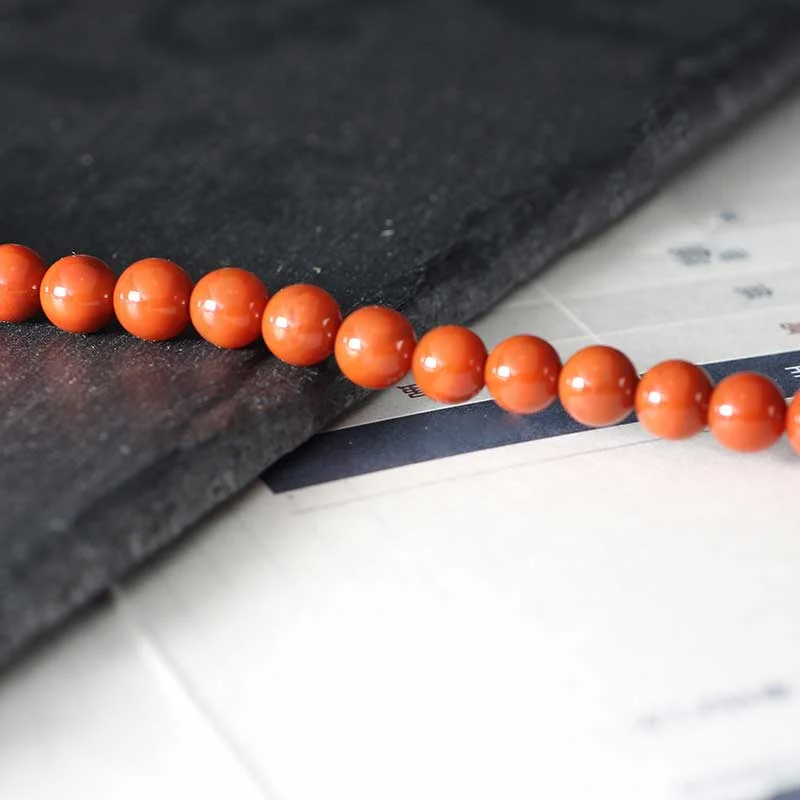 Natural Red Agate 108 Beads Calm Bracelet Mala