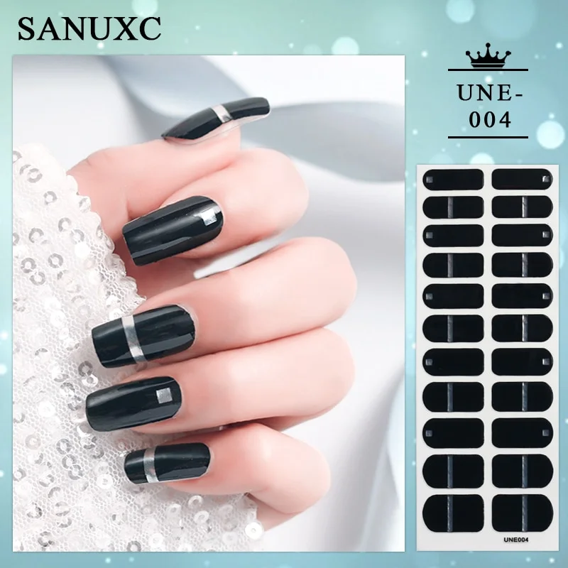Churchf 22 Tips Shiny Nail Polish Stickers Wholesale Nail Art Decoration Decals Fashion Nail Stickers for Woment Manicure Gifts-Nail Inspo-Outfit Ideas