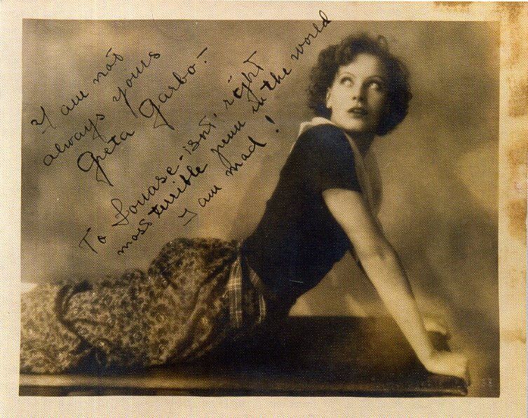 GRETA GARBO Signed Photo Poster paintinggraph - Film Star Actress - preprint