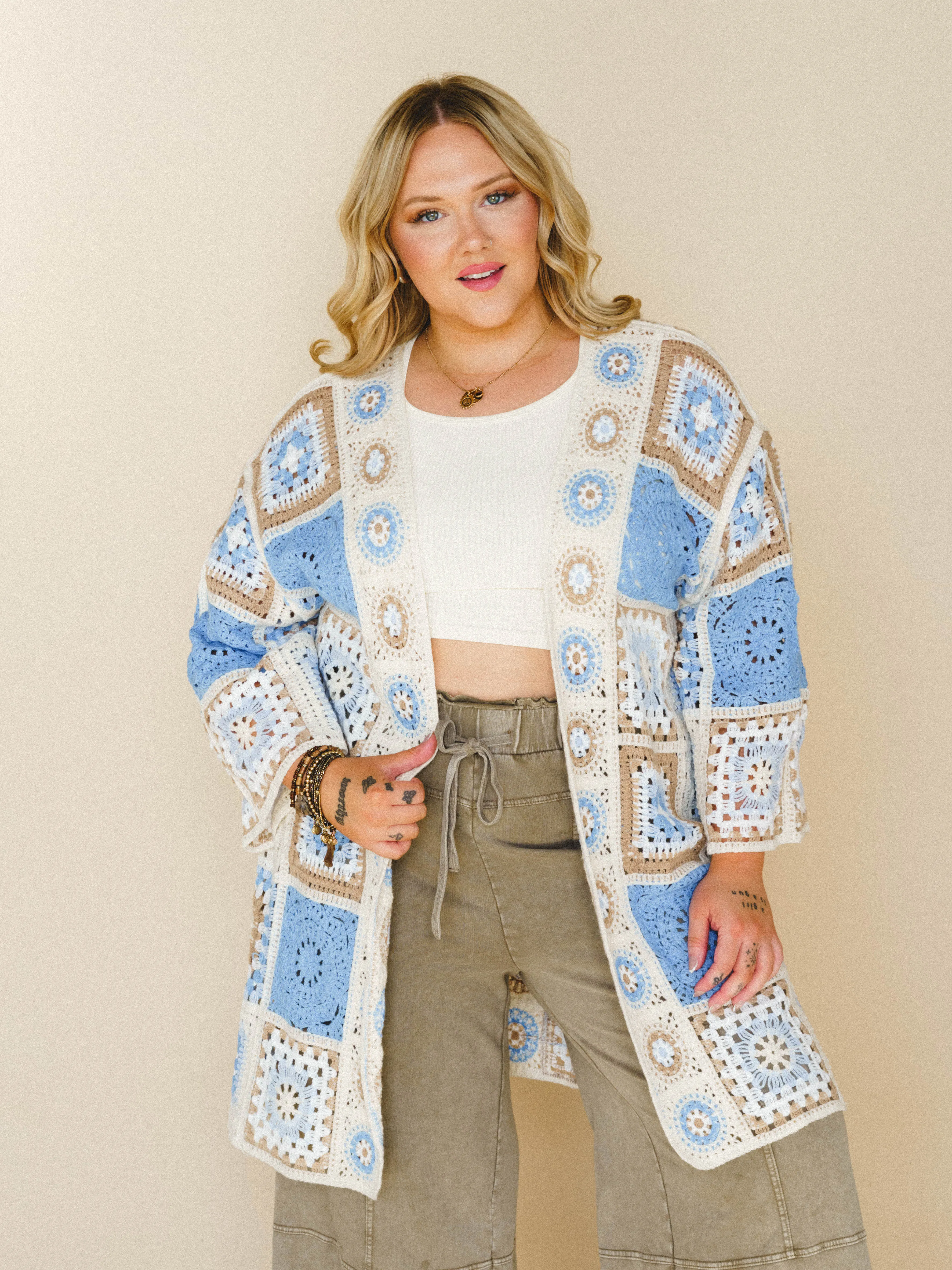 Holiday Journey Cardigan - Blue Multi