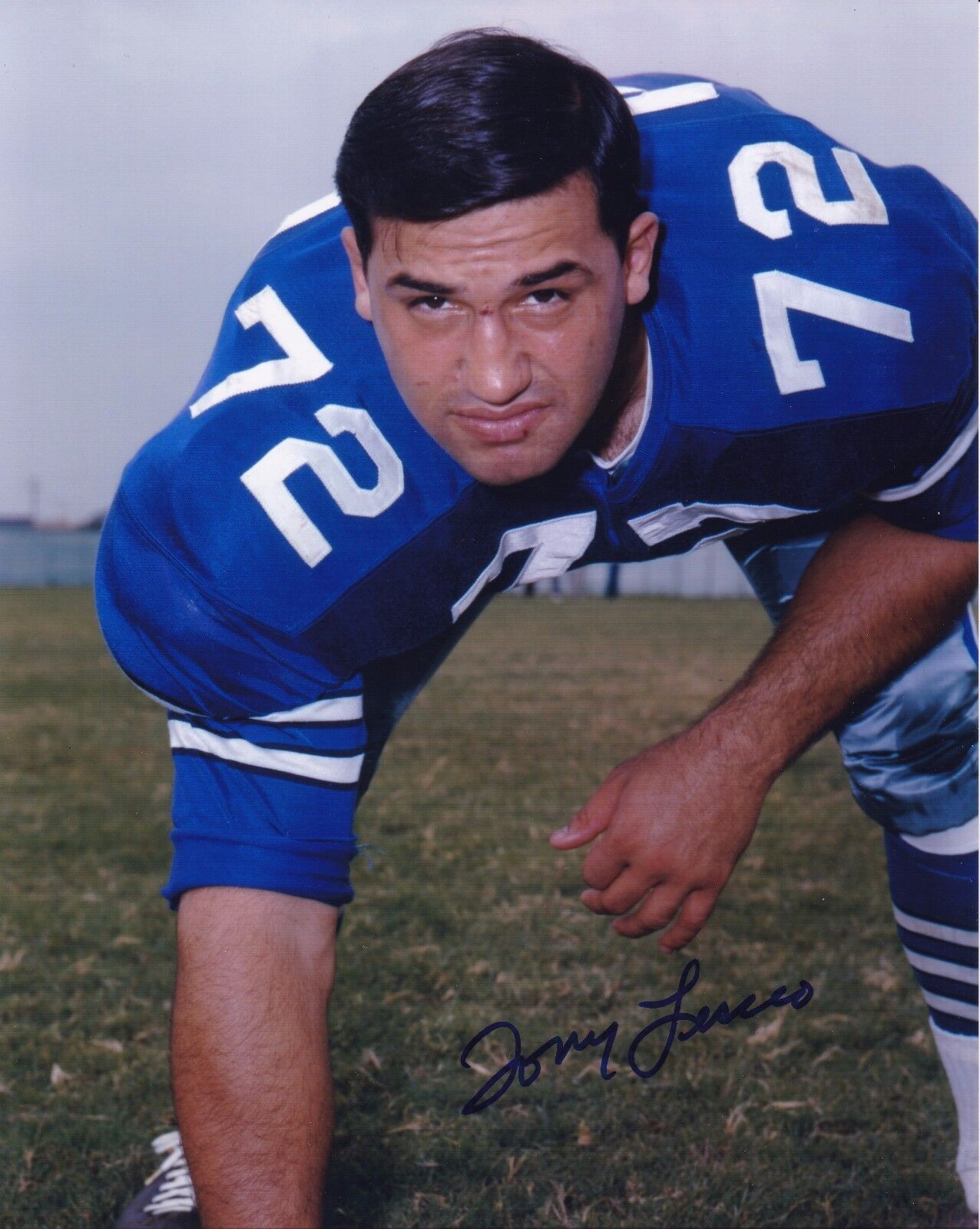 Tony Liscio autographed 8x10 Dallas CowboysDeceased #2