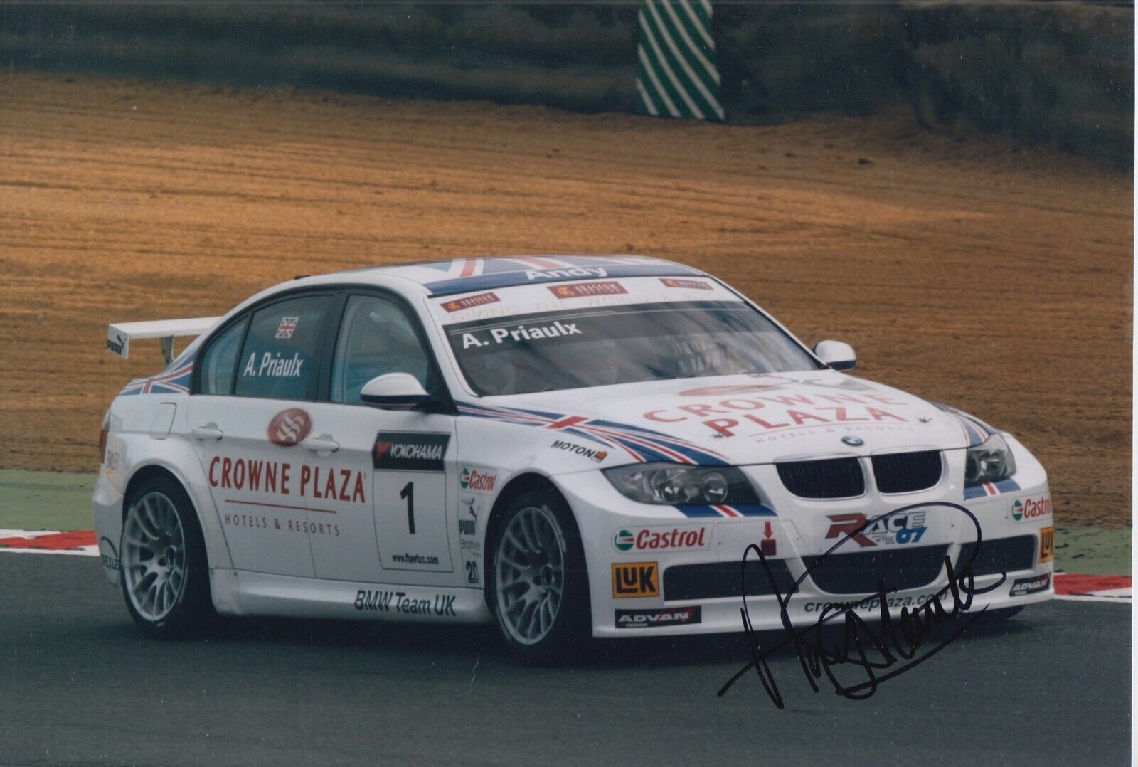 Andy Priaulx Hand Signed 12x8 Photo Poster painting Touring Cars Autograph BMW Racing 3