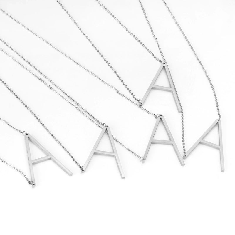 Stainless Steel Fashion Plating Letter Necklace