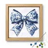 Porcelain Glass Bead Partial 11CT DIY Stamped Cross Stitch Kits for Beginners Adults Home Decor Cross Stitch Art and Crafts Kits 14.04x14.04in