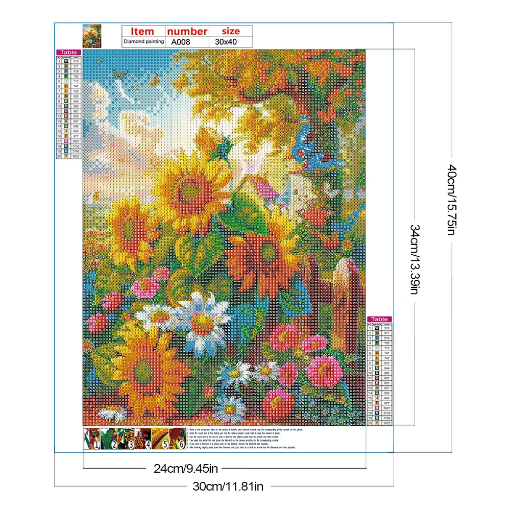 Diamond Painting - Full Round Drill - Sunflower(Canvas|30*40cm)