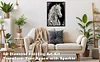 Kit de peinture en perles maison pour cheval blanc pour d&eacute;coration murale 30x40cm sans cadre