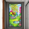 (US Only)Secret Garden Printed Cross Stitch Kit 50x90cm DIY 11CT Thread Art Needlework