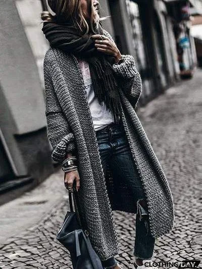 Cashmere Batwing Sleeve Knit Coat Fall/Winter