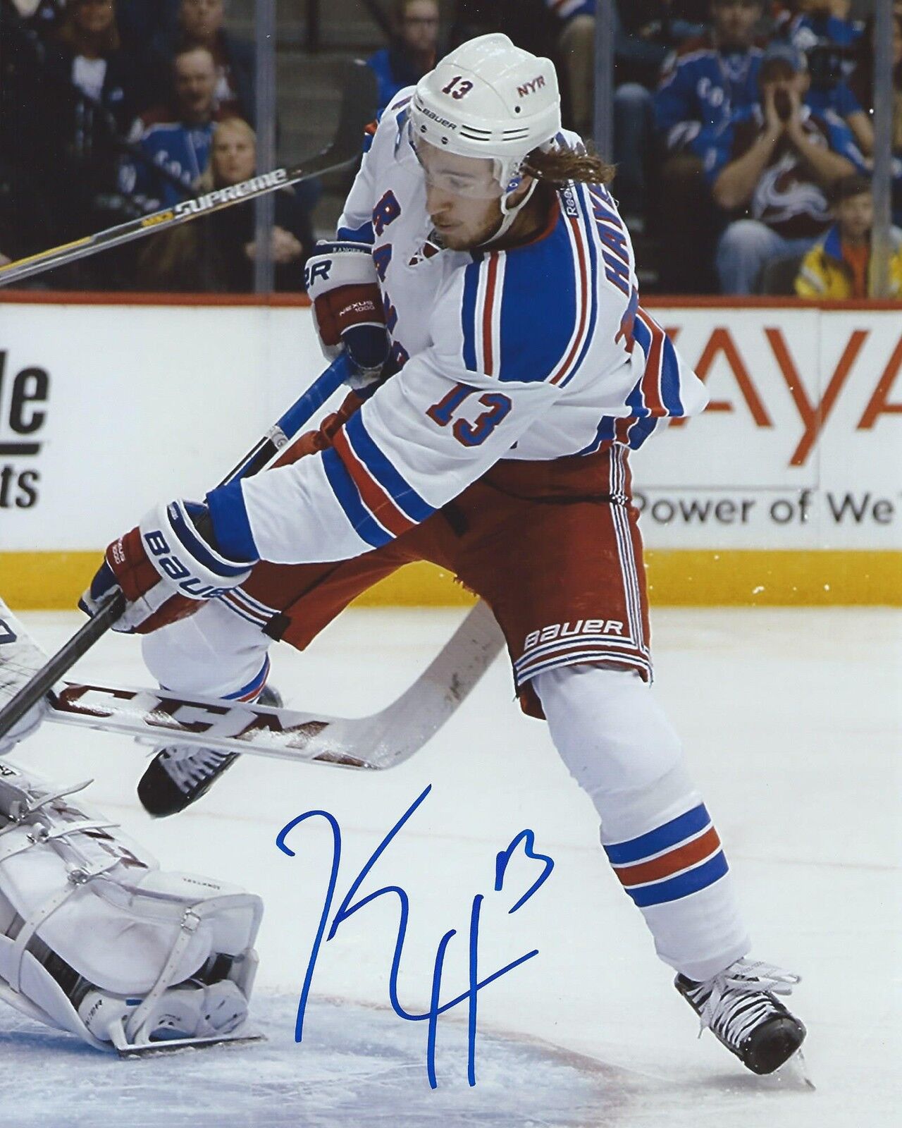 Kevin Hayes Signed 8x10 Photo Poster painting New York Rangers Autographed COA B