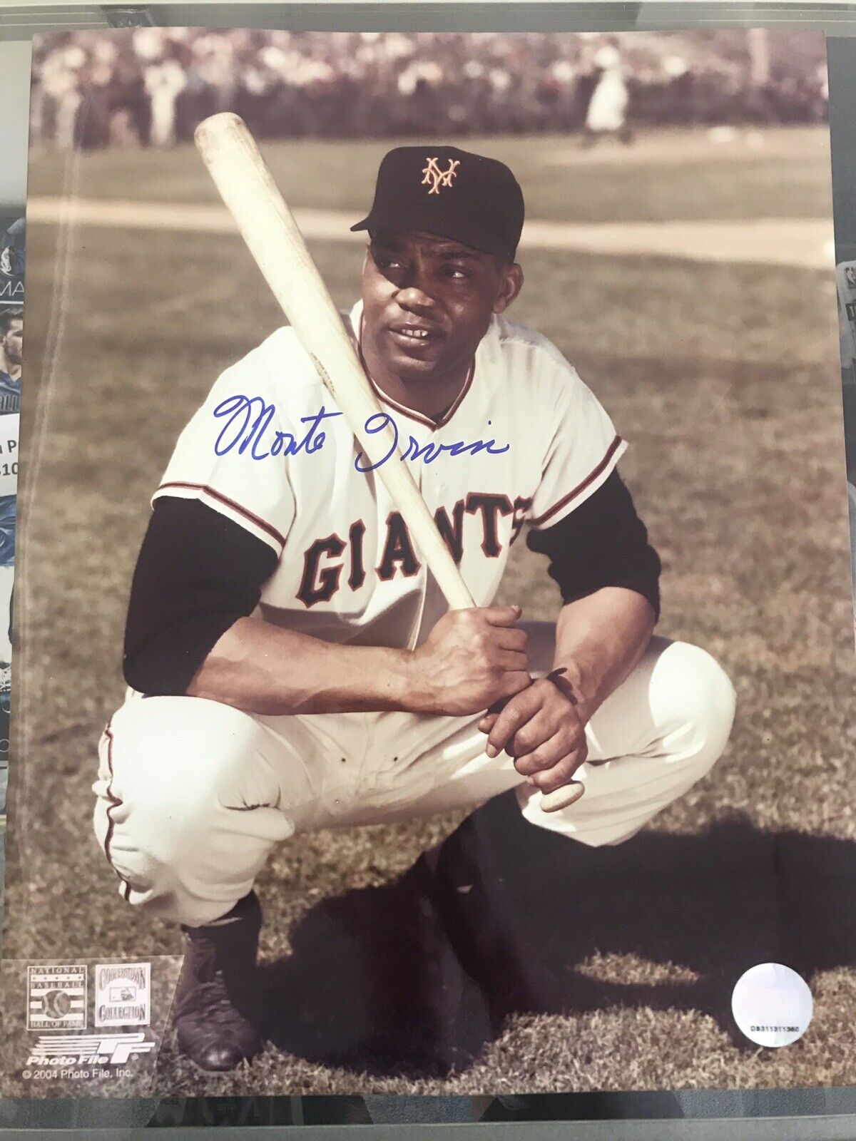 Monte Irvin Signed 11x14 Giants HOF A2 In Person Deceased