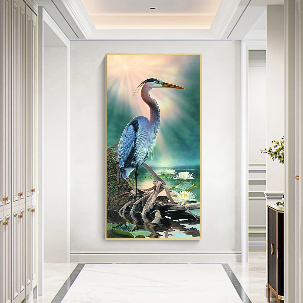 Diamond Painting - Full Round Drill - Exquisite Crane(40*85cm)