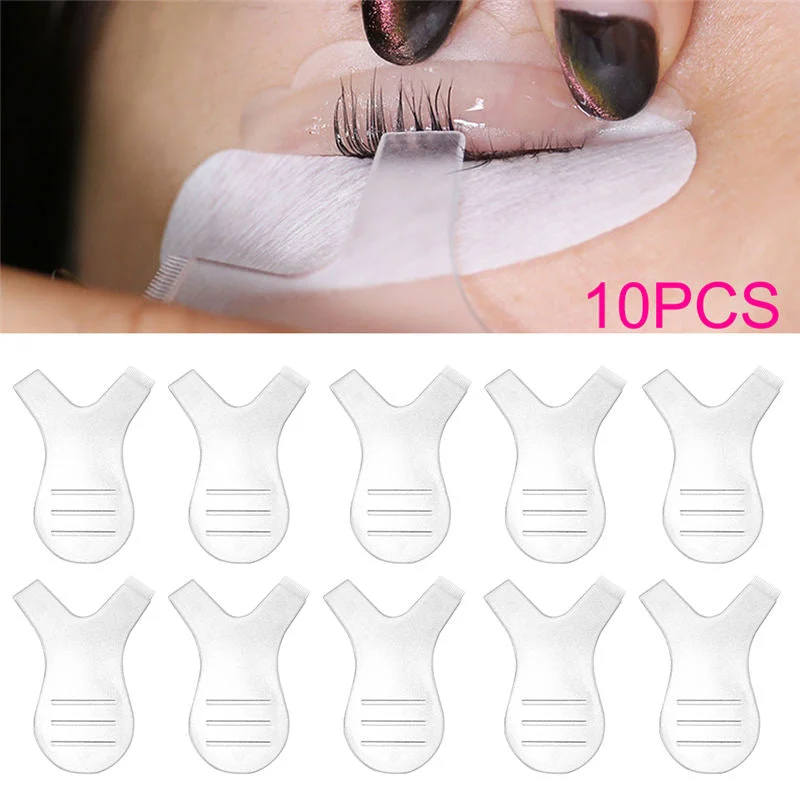 10pcs/Set 4.8cm Transparent Silicone Eyelashes Lift Lifting Curler Eye Lash Extension Graft Brush Tool Accessories