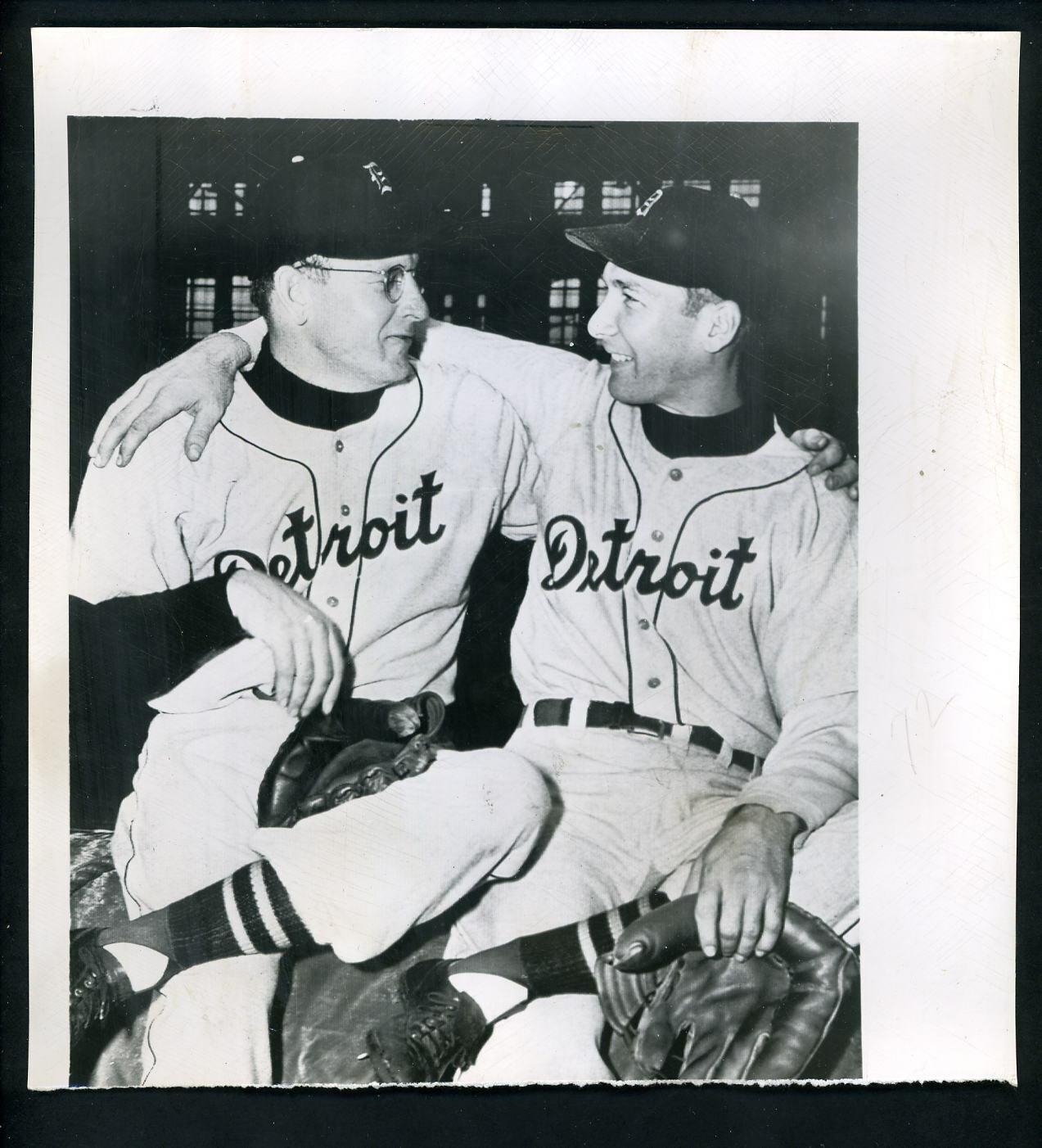 Dizzy Trout & Hal Newhouser 1948 Press Photo Poster painting Detroit Tigers