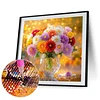 Blume 5d diy runde volle bohrer dimond kunst malerei haus wanddekoration 11,81x11,81 in