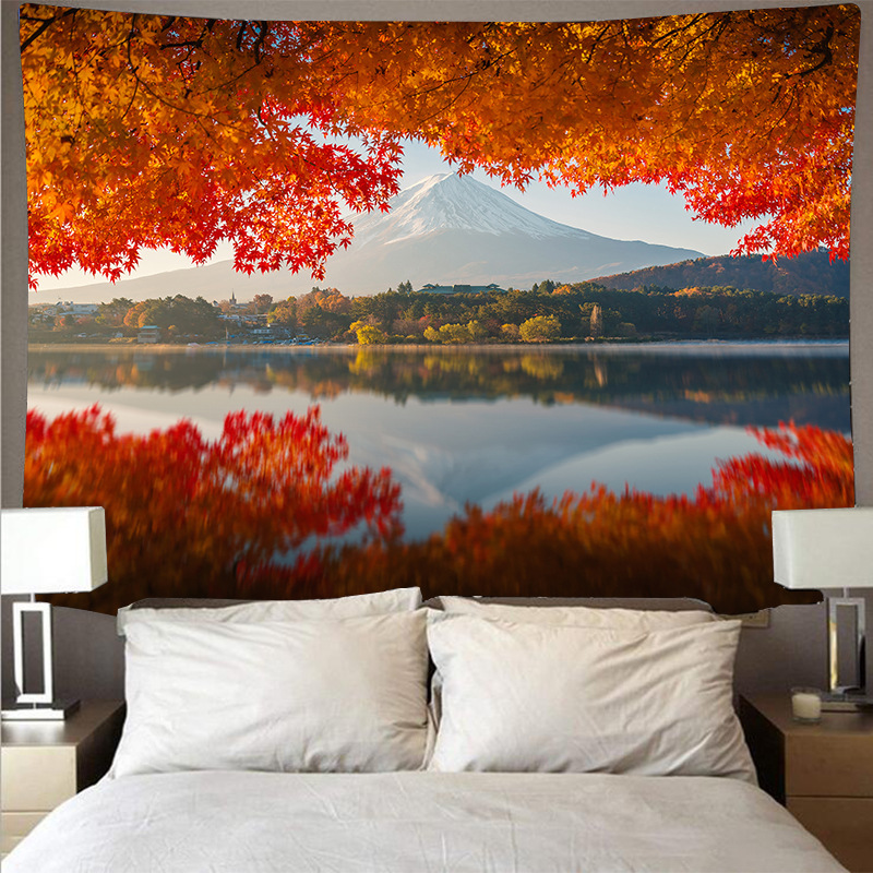 

Red Leaf Landscape - Tapestry, 100*75cm, 501 Original