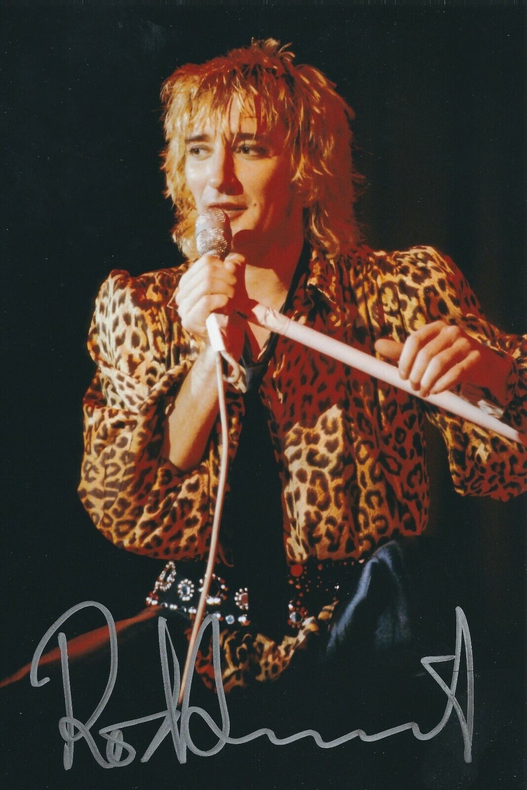 ROD STEWART SIGNED 12x8 Photo Poster painting - UACC & AFTAL RD AUTOGRAPH