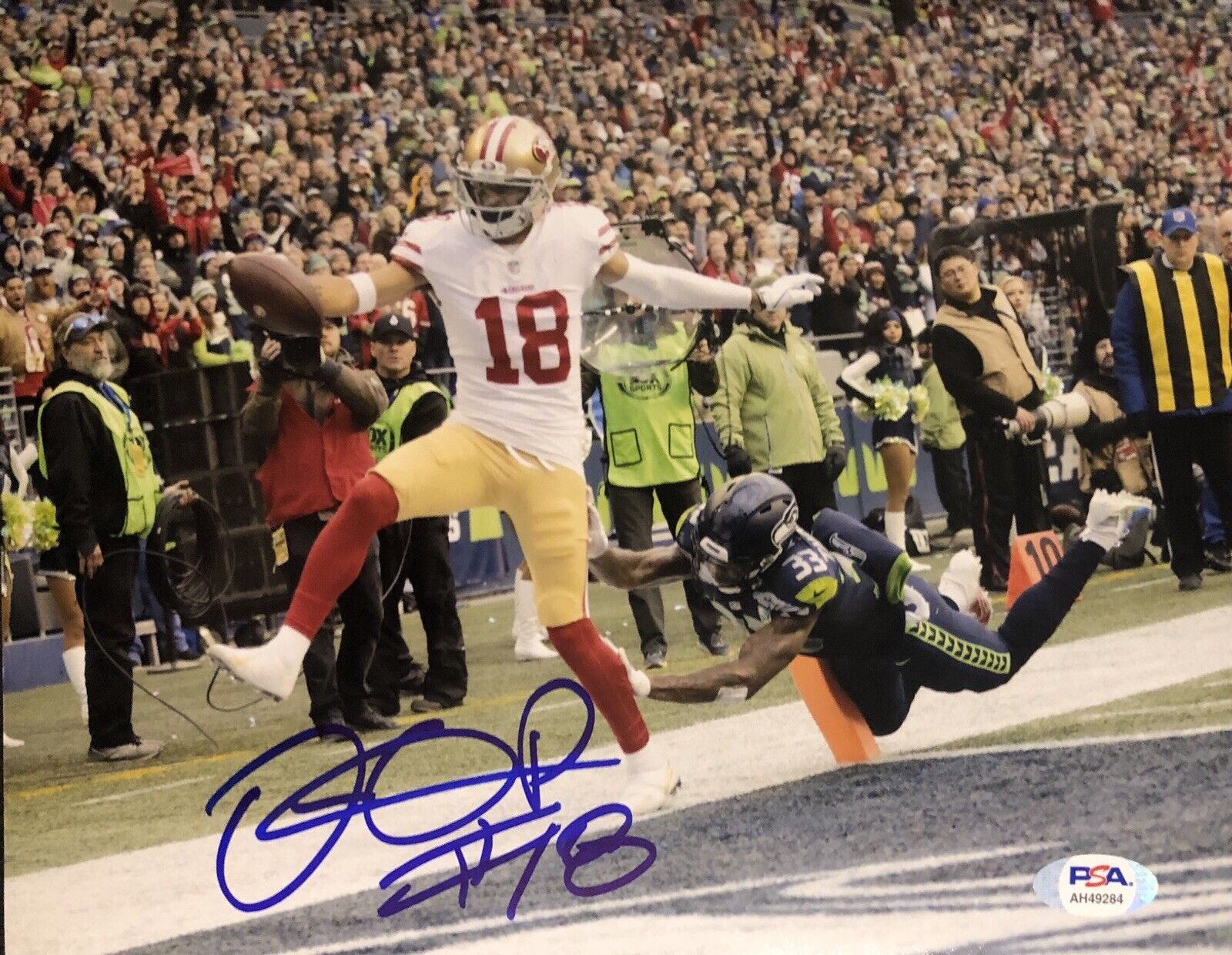 Dante Pettis Signed Autographed San Francisco 49ers 8x10 Photo Poster painting Psa/Dna