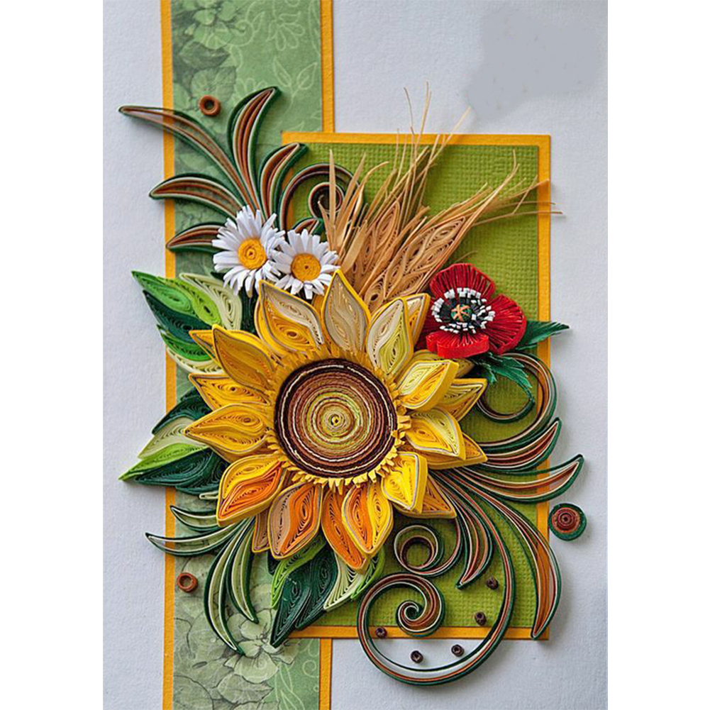 

Flower Quilling Paper - Round Drill Diamond Painting - 30*45CM, 501 Original