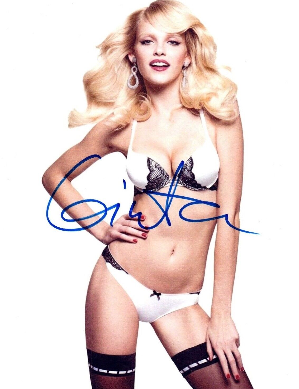 Ginta Lapina Signed Autographed 8x10 Photo Poster painting Hot Sexy Model COA VD