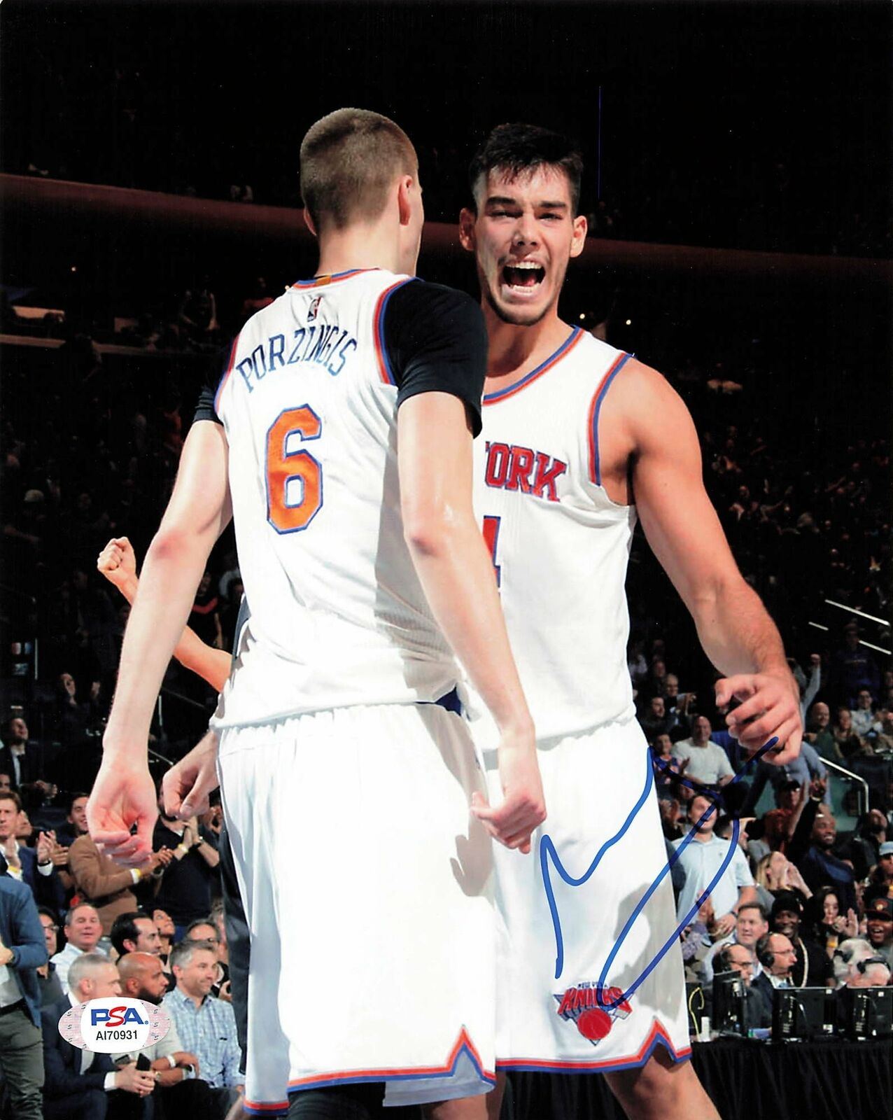 WILLY HERNANGOMEZ signed 8x10 Photo Poster painting PSA/DNA New York Knicks Autographed