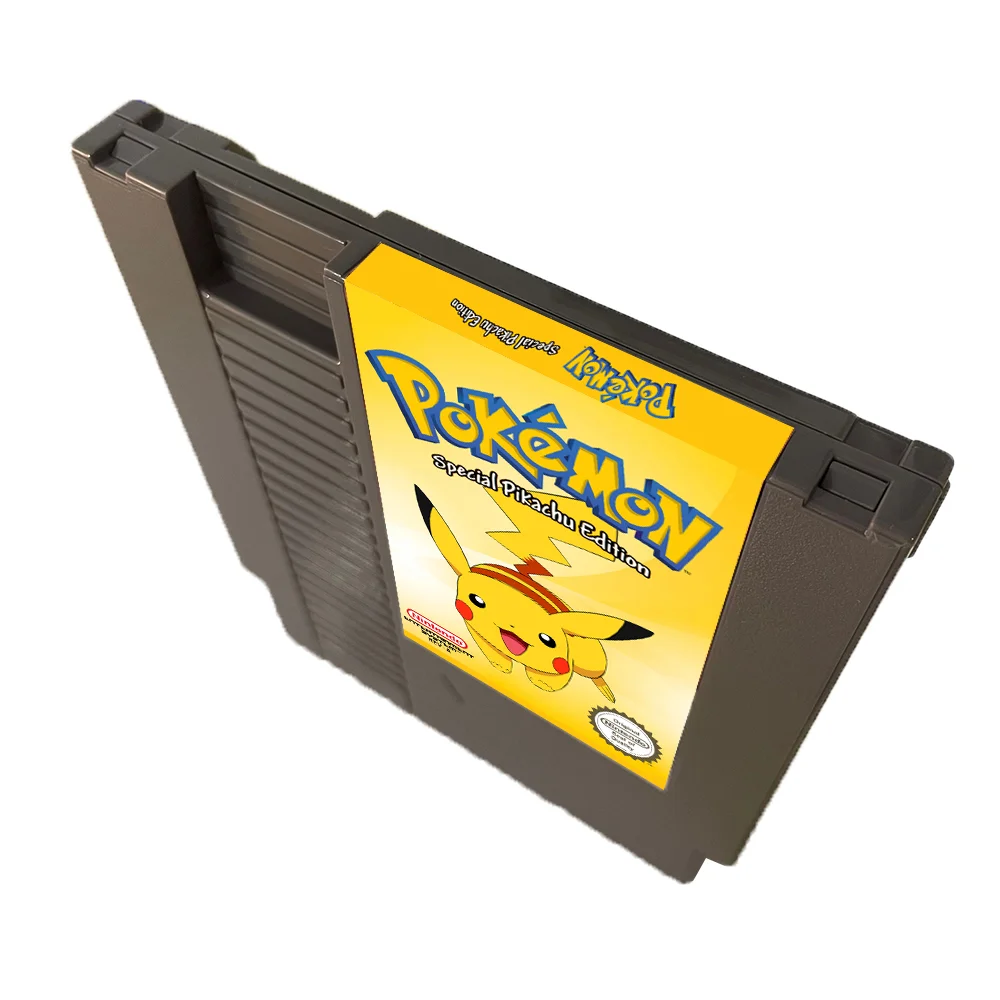 Pokemon Yellow NES For Nintendo Entertainment System Console - 8 Bit Game Cartridge