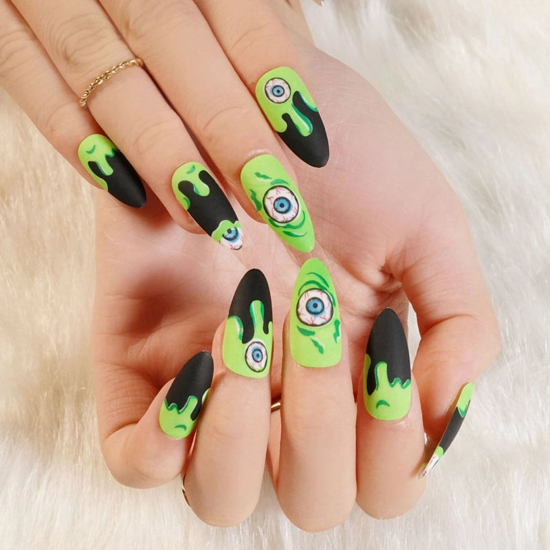 Halloween Cool Style Blood Stains Press-on Nails 1 Set