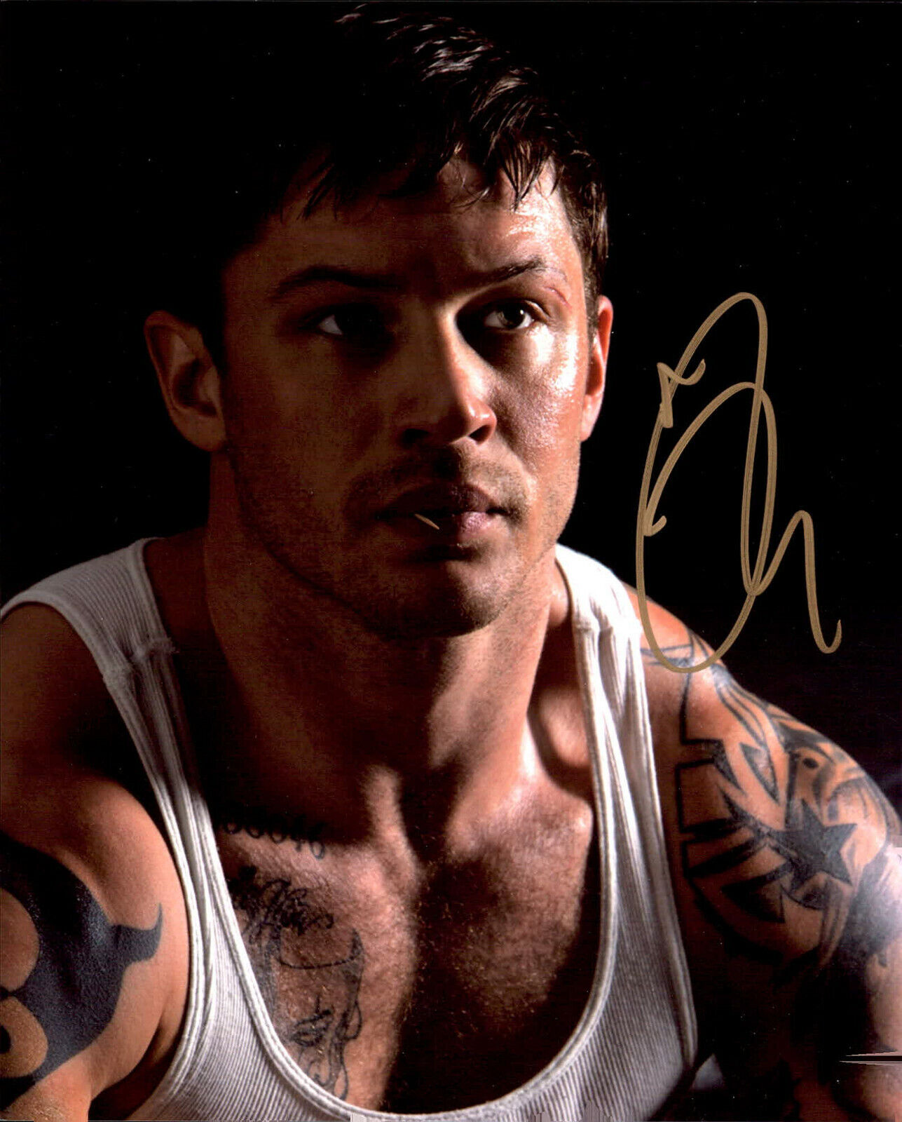 Tom Hardy signed 8x10 Photo Poster painting In-person