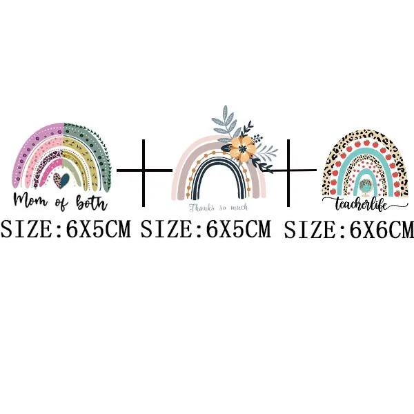 Beautiful Teachers Stickers DIY Washable Iron On Transfer For Clothing Unique Design Thermoadhesivos Patches On Clothes Applique