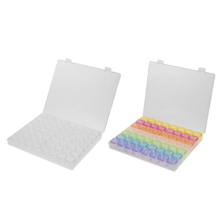 56 Grids Jewelry Box Diamond Embroidery Crystal Bead Organizer Storage Case
