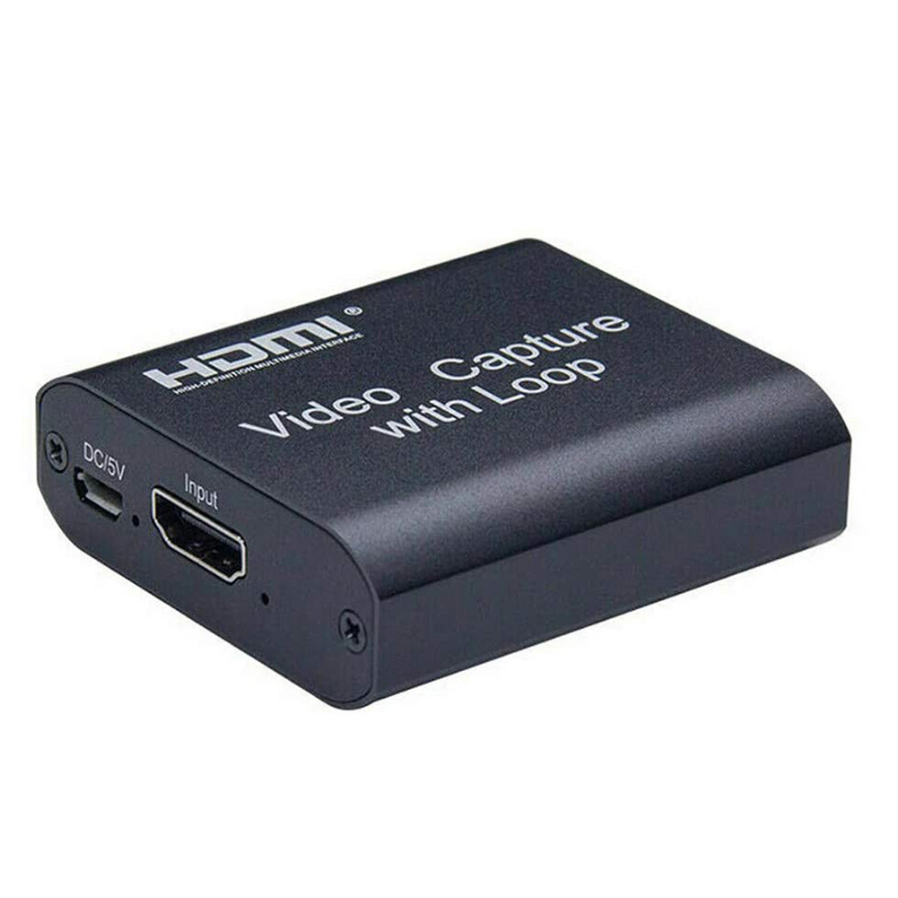 

4K HDMI Video Capture Card HDMI to USB 2.0 Game Recording Box with Loop Out, 501 Original