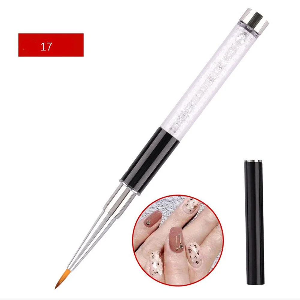 16 Types Nail Art Painting Brush UV Gel Extension Builder Carving Drawing Pen Crystal Diamond Handle Manicure Salon Tools NEW-Nail Inspo