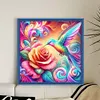 Colorful Rose Hummingbird-11CT Stamped Cross Stitch 40*40cm/15.75*15.75in