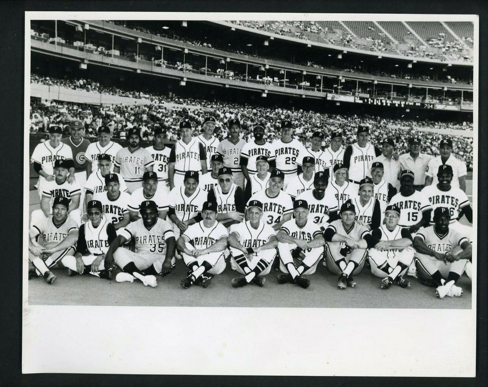 Pittsburgh Pirates Old Timers' Day reunion 1987 Press Photo Poster painting