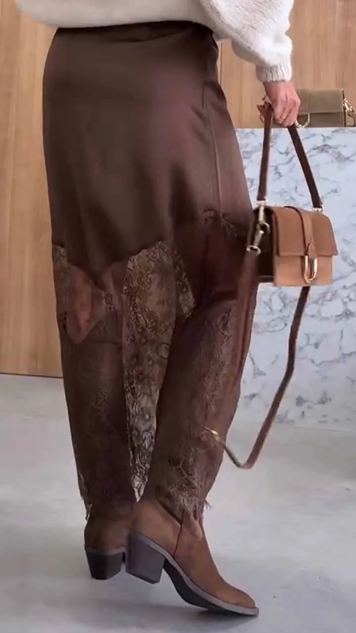 Autumn new hollow skirt