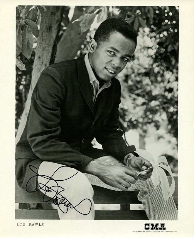 LOU RAWLS Signed Photo Poster painting