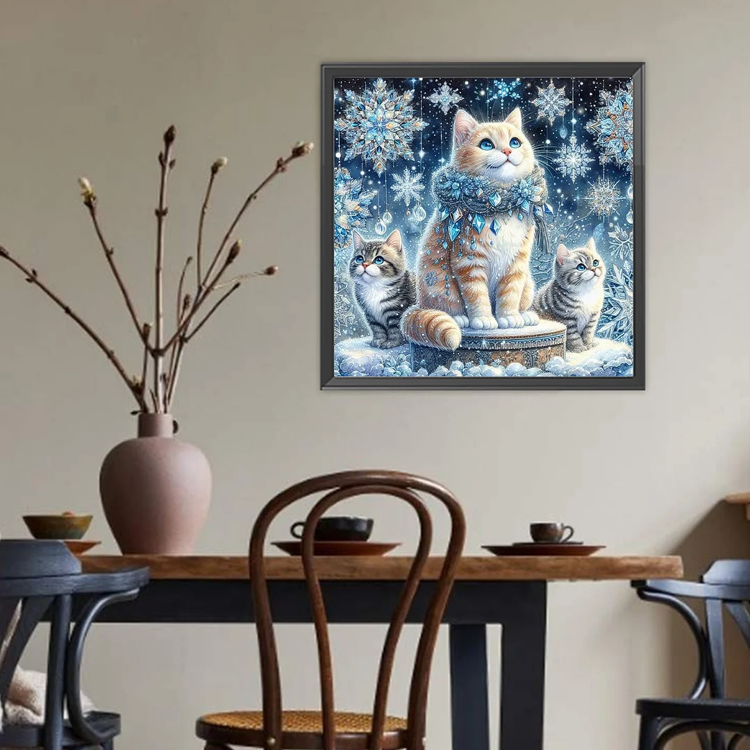 Diamond Painting - Full Round Drill - Cat(Canvas|Canvas|40*40cm)