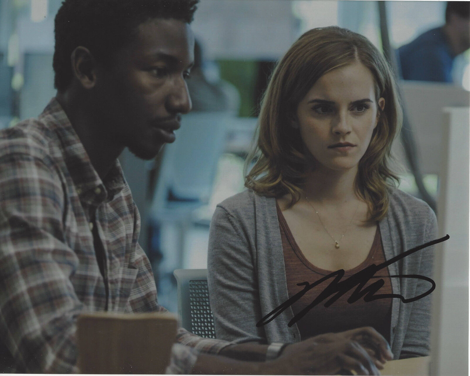 MAMOUDOU ATHIE SIGNED AUTHENTIC 'THE CIRCLE' 8X10 Photo Poster painting w/COA ACTOR PROOF