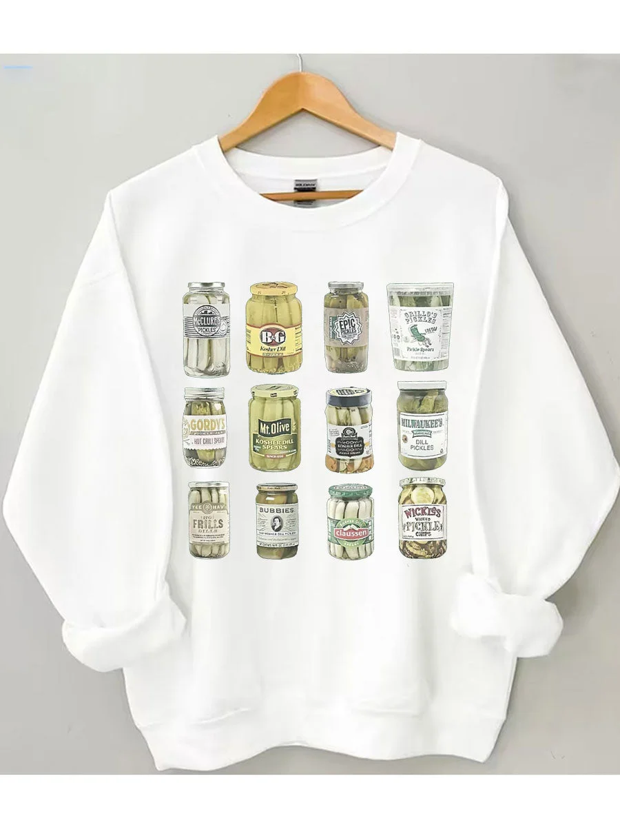 Retro Canned Pickles Sweatshirt
