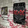 AC/DC - Panneaux en &eacute;tain m&eacute;tallique(20*30cm/30*40cm) - Musique