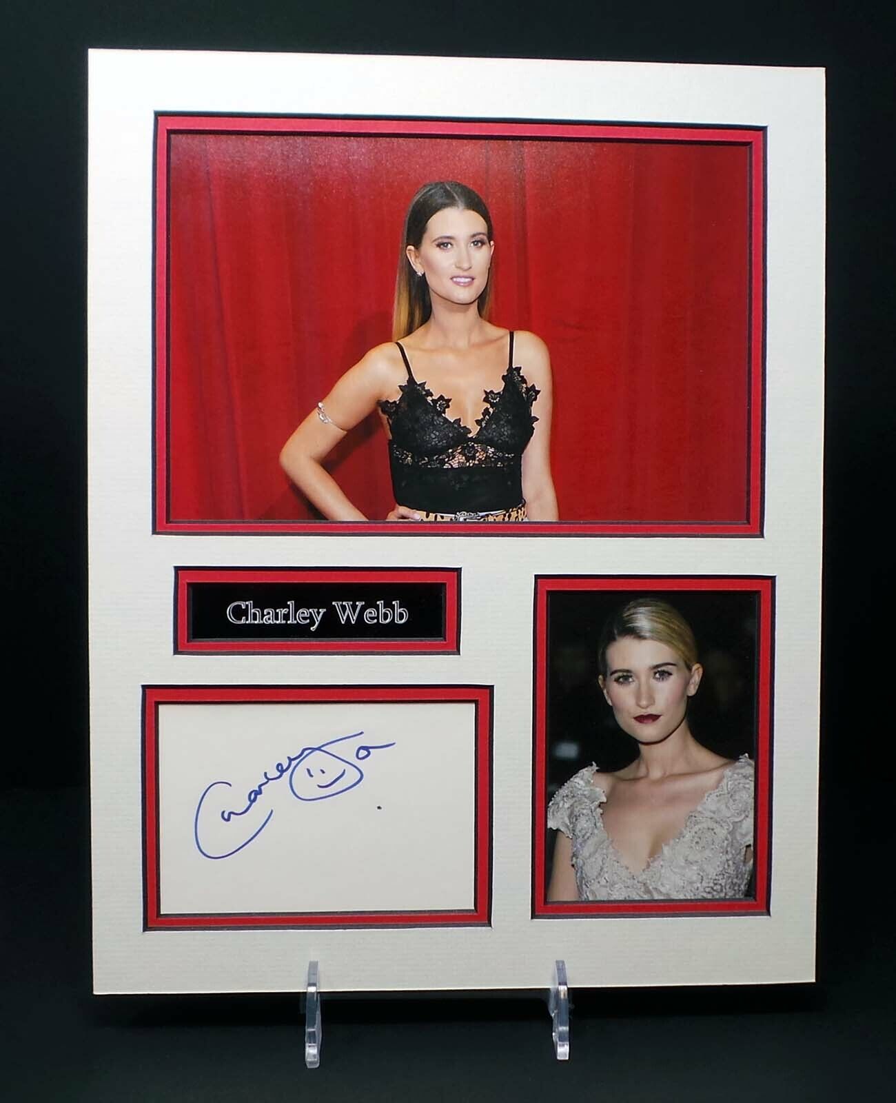 Charley WEBB Signed Mounted Photo Poster painting Display AFTAL RD COA Emmerdale Debbie DINGLE