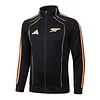 25/26 Arsenal black long zipper Training Jacket Set