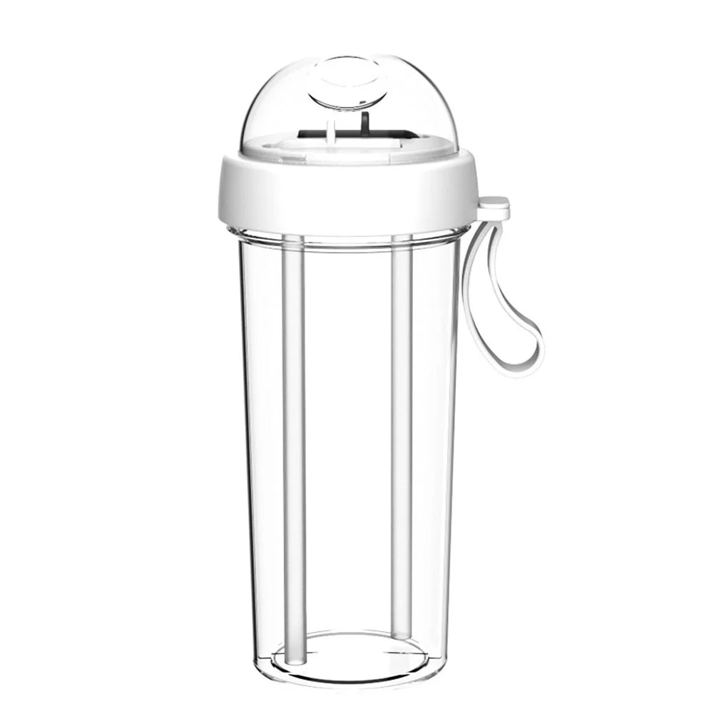 Windfall Portable Double Straw Independent Drink 2-in-1 Leak-Proof Couple Cup Children's Cup Double-Sided Water Bottle Double-Layer Water Bottle