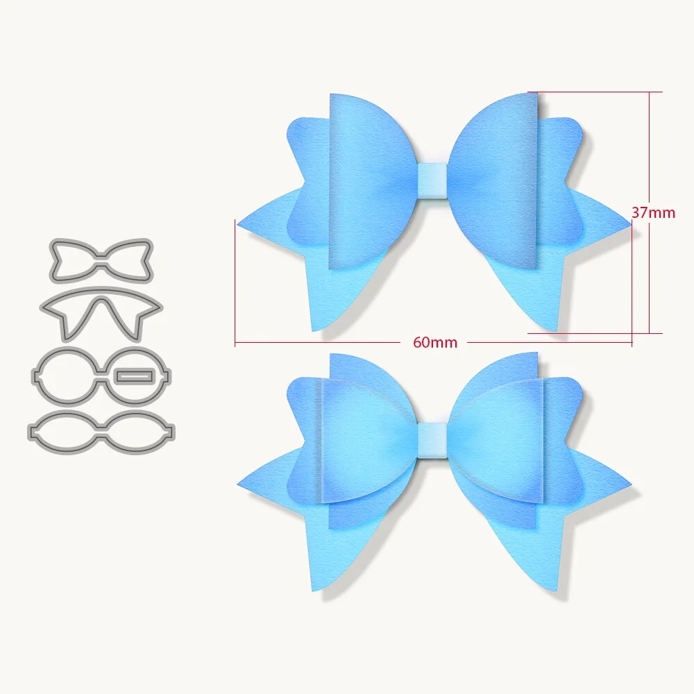 New Arrival Bow Metal Cutting Dies TTemplates for DIY Scrapbooking Material Photo Album Craft Paper Card Making Decorative