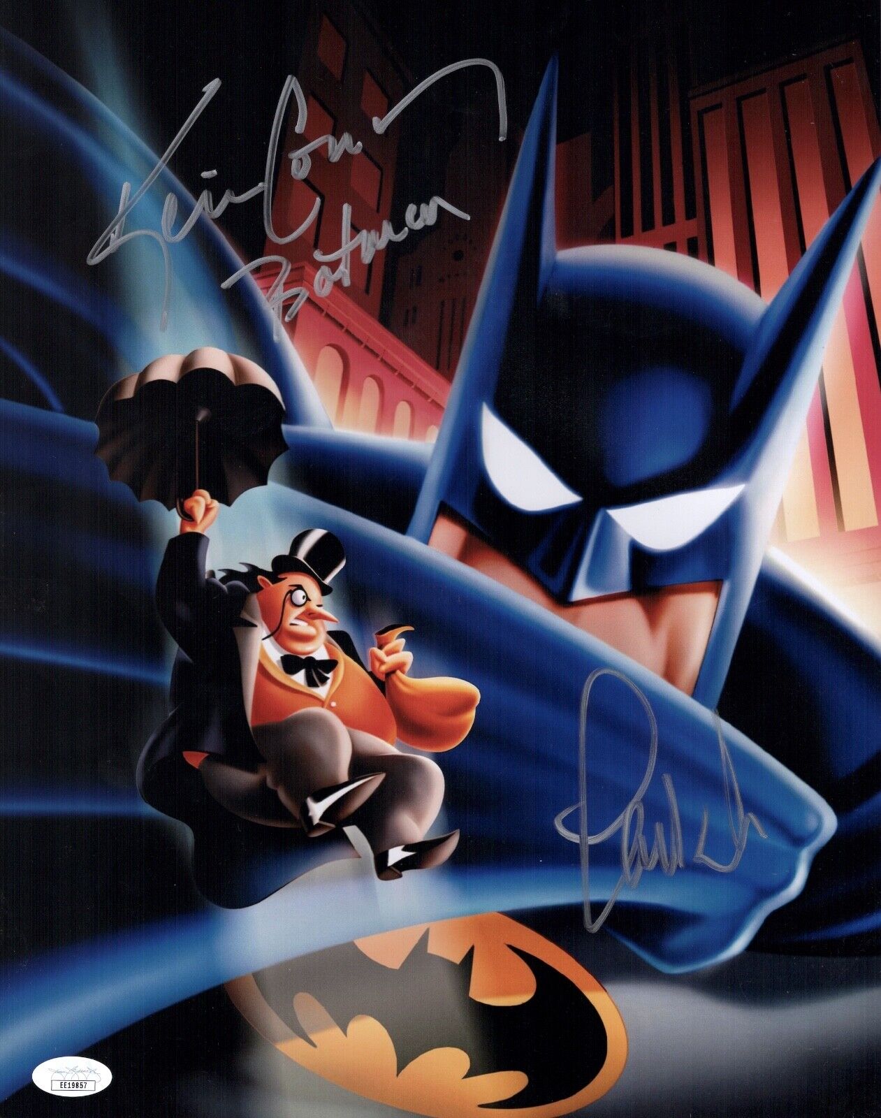 KEVIN CONROY & PAUL WILLIAMS Batman Animated Series Signed 11x14 Photo Poster painting JSA COA