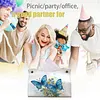 Blue Butterfly DIY PU Diamond Painting Tissue Box Kit Desktop Tissue Holder with Rhinestone Diamond Desk Decorative Tissue Box for Adults Desktop Storage Organizer