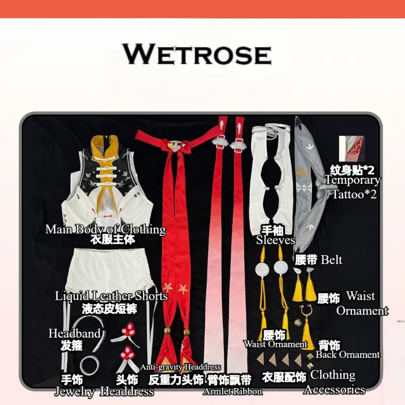[Wetrose] In Stock Zenless Zone Zero Ye Shunguang Dual Form Cheongsam Game Outfit Cosplay Costume