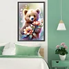 (40*60cm)Flower Bear - Full Round Drill Diamond Painting